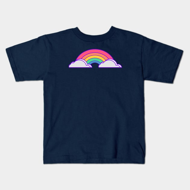 rainbow kids gift Kids T-Shirt by AlfinStudio